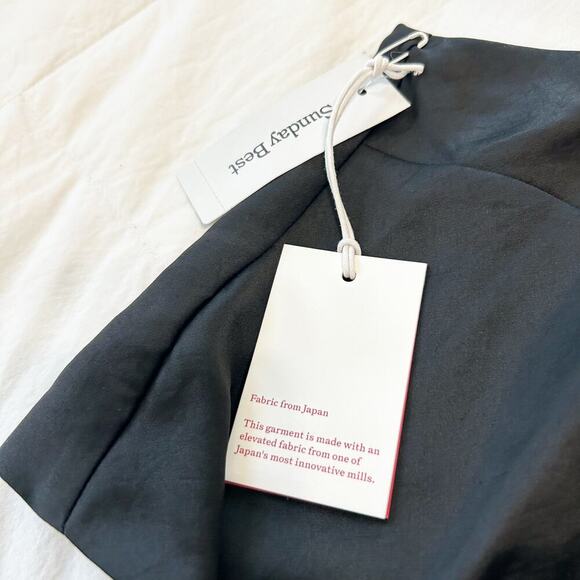 NWT Aritzia Sunday Best Elektra Satin Tie Back Scarf Camisole Black XL - Picture 6 of 10